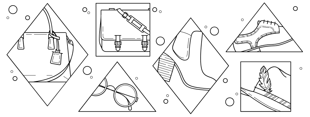 Store preview with product illustrations